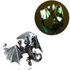 1 Pc Glowing In The Dark Punk Ring Luminous Ring Dragon Rings Fashion Jewelry