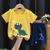 T-Shirts Bequeme Shorts Polyester Lässig Tägliche Kleidung Für Mädchen Set Baby Sommer Outfits Cartoon Jungen Kurzarm