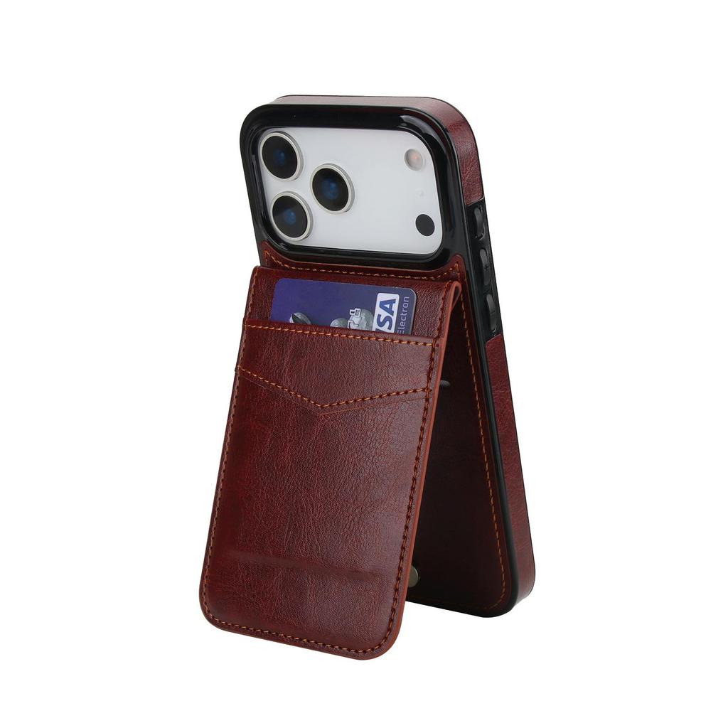 iPhone 17 Pro Max Stylish Card Holder Case with Stand