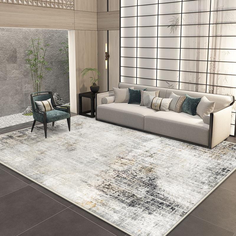 Abstract Simple Style Antiskid Living Room Rugs Big Size Soft Room Decor Bedroom Carpet Easy Cleaning Coffee Tables Mat Washable