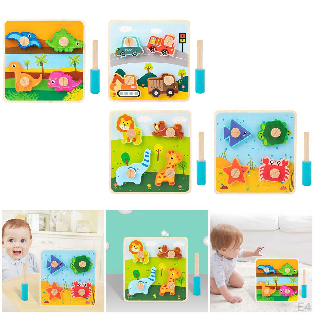 Puzzles Early Educational Toys Preschool Learning DIY Screws