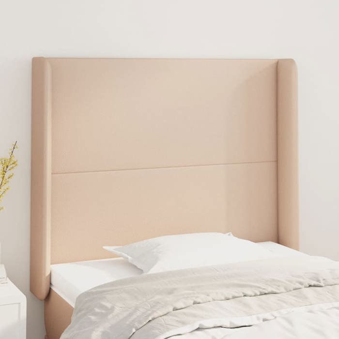 Maison Exclusive - Tête de lit avec oreilles Cappuccino 103x16x118/128 cm