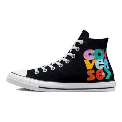 Chuck Taylor All Star High Happy Faces Unisex Sneakers Black White Light-Dew 172864C