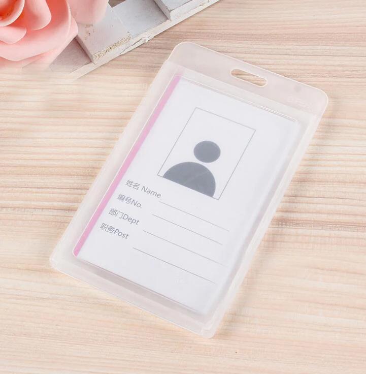 1pcs Waterproof Transparent Card Holder Plastic Card Id Badge Holders Case To Protect Credit Cards Card Protector Cardholder
