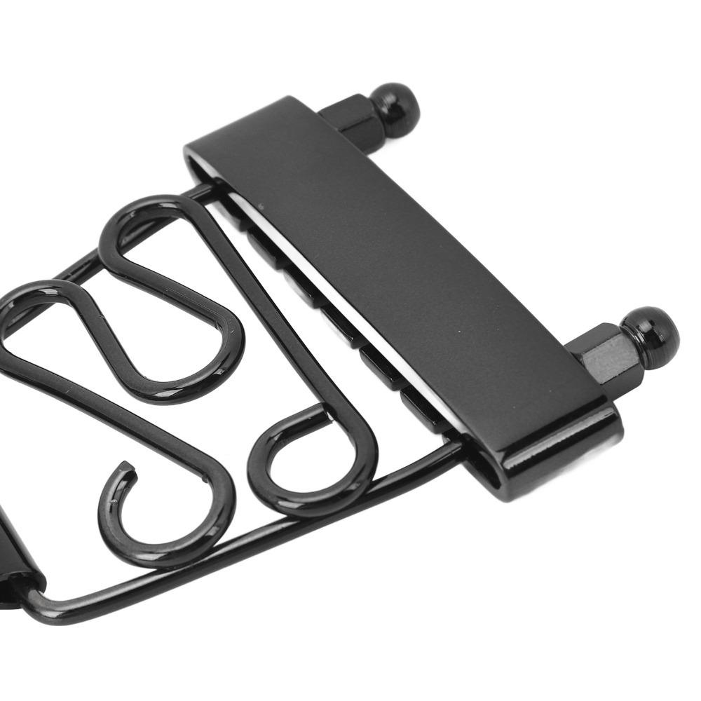 Black/Silver Tailpiece Bridge Matching Screws 6 String Guitar Tailpiece 6 String Guitar чёрный
