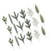 Fake Pine Branches Artificial Leaves For Flower Arrangement Homeowners Event Organizers 18Pcs