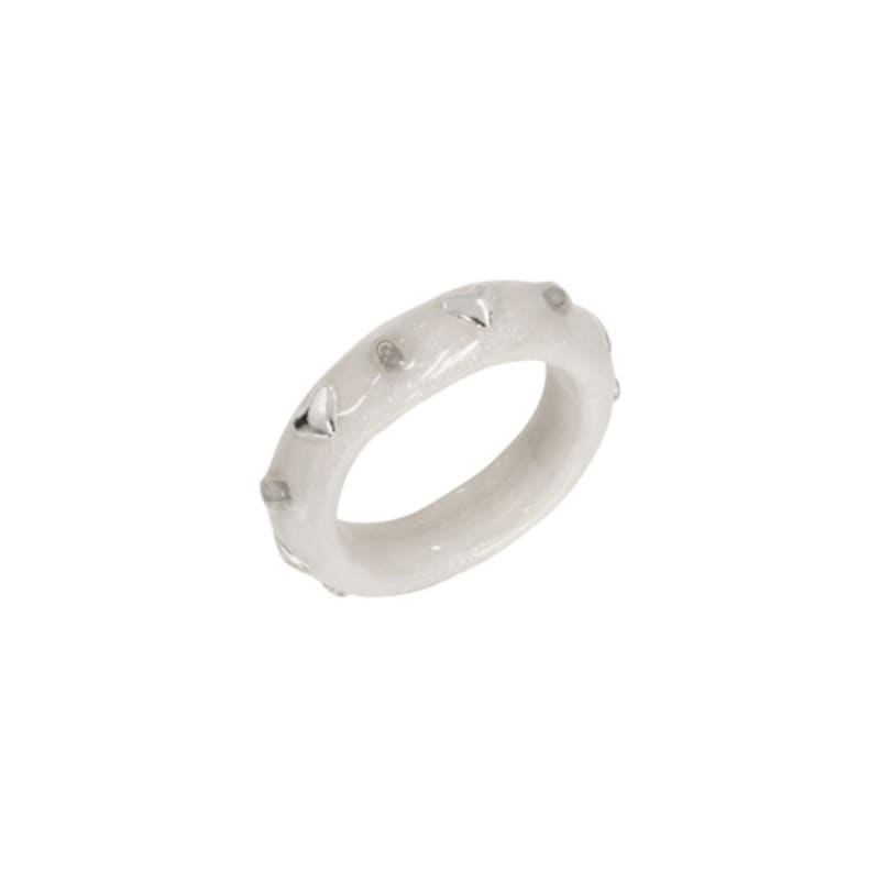 Nff Heart Surrounding Ring-white