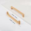 Natürliche Holzgriffe für Möbel Schwarznuss Buche Schrankgriffe Moderne Kleiderschrankgriffe Minimalistische Küchenaccessoires