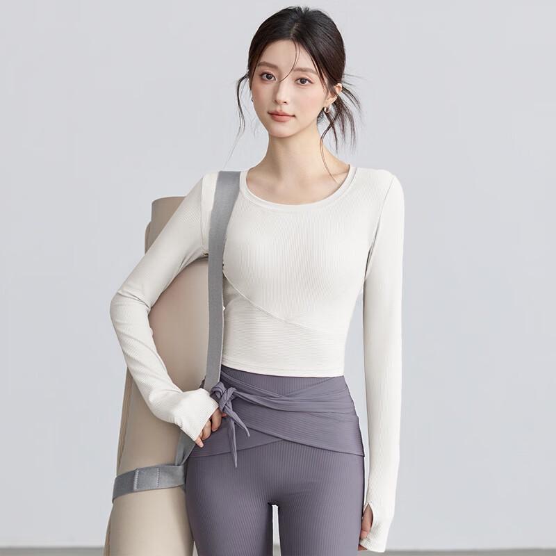 Youyou Women's Autumn/Winter Round Neck Long Sleeve Yoga & Training Top