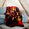 Minecraft Theme Printed Blanket - Perfect for Couch, Bed, Travel & Outdoor Use | Machine Washable, Cozy & Durable.