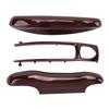 Car Remote Control Key Protective Cover 3 Parts Replacement for Cayenne Panamera 911 TaycanRed Wood