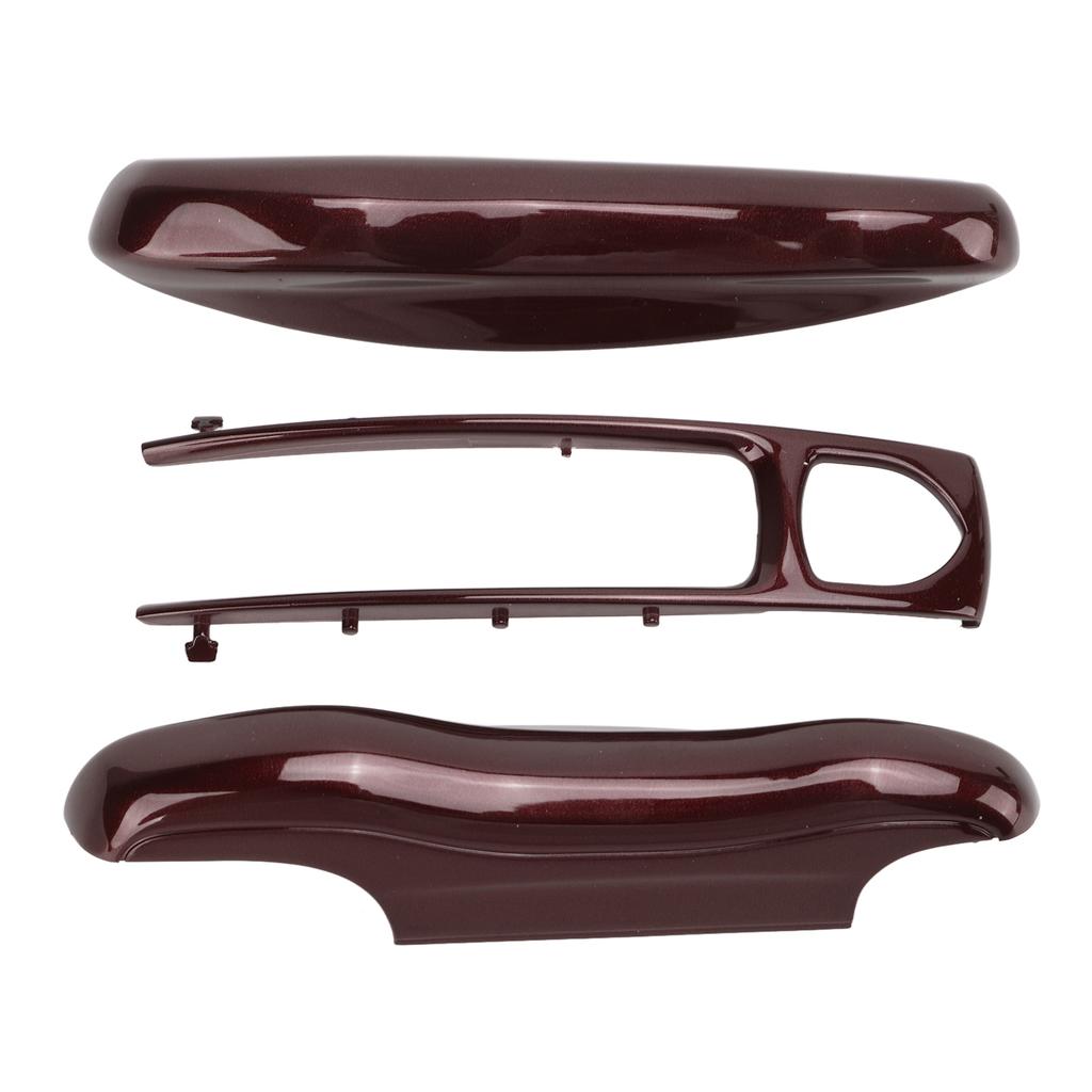 Car Remote Control Key Protective Cover 3 Parts Replacement for Cayenne Panamera 911 TaycanRed Wood