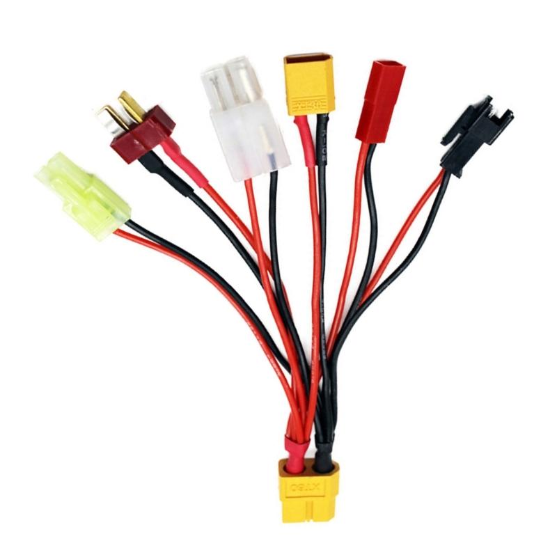 6 Way XT60 Splitter Cable 30Amp Power Distribution For Remote Airplanes Multirotor Battery Systems