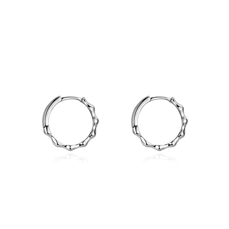 

Бамбуковые серьги-пусеты, простые, с индивидуальностью, новые китайские, золотистые, холодный ветер, нейтральный ветер, парные серьги-гвоздики, милые copper