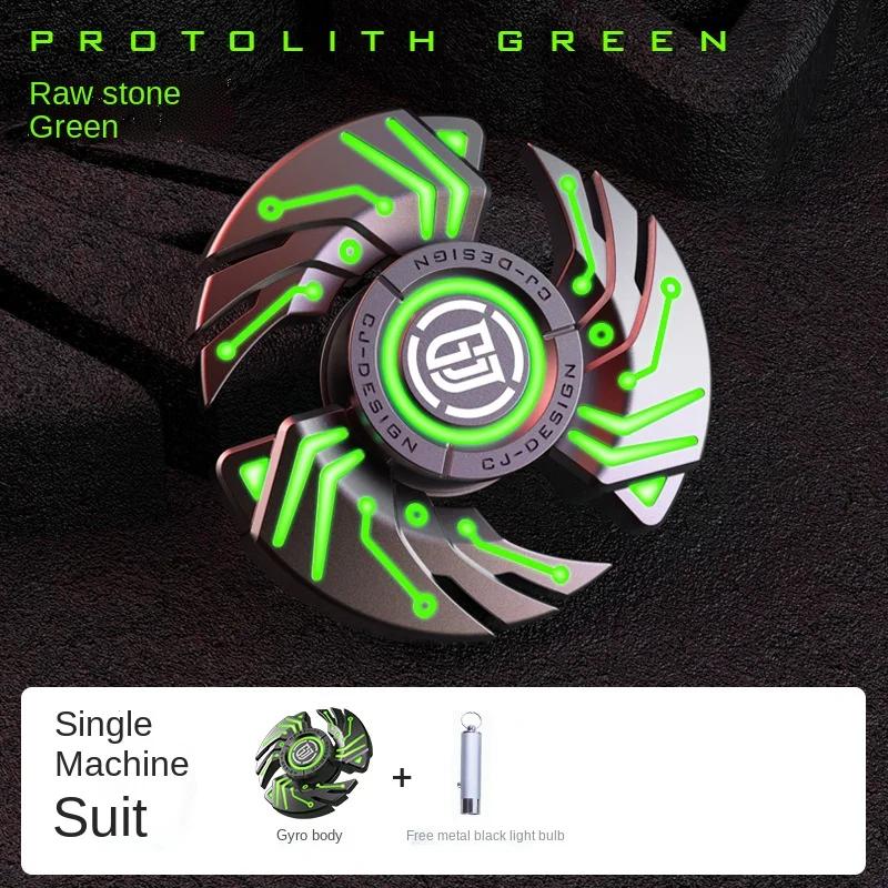 ADJUDICARE Jucării Fidget Giroscop de Vârf de Deget Multifuncțional Luminos Toate din Metal Copii Antistres Rotație Durabilă Hand Spinner FLACĂ