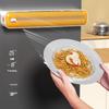Double-Blade Cling Film Cutter Magnetic Type Adjustable Baking Paper And Aluminum Foil Cutter Storage Box