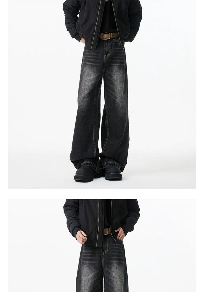 Jeans larghi CleanFit da uomo Estate 2025 - Pantaloni dritti stile American High Street