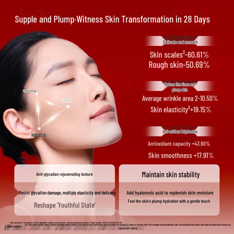 Han Shu Red Waist Peptide Collagen Toner