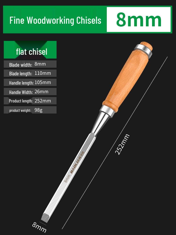 Wooden Handle Carving and Grooving Chisel Set for Woodworking