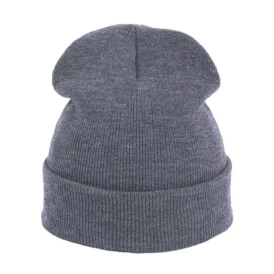 Simple Style Winter Beanies Unisex Solid Color Knit Beanies, Classic Slouchy Skull Cap for Winter, Soft Elastic Casual Warm Headwear Men Women,