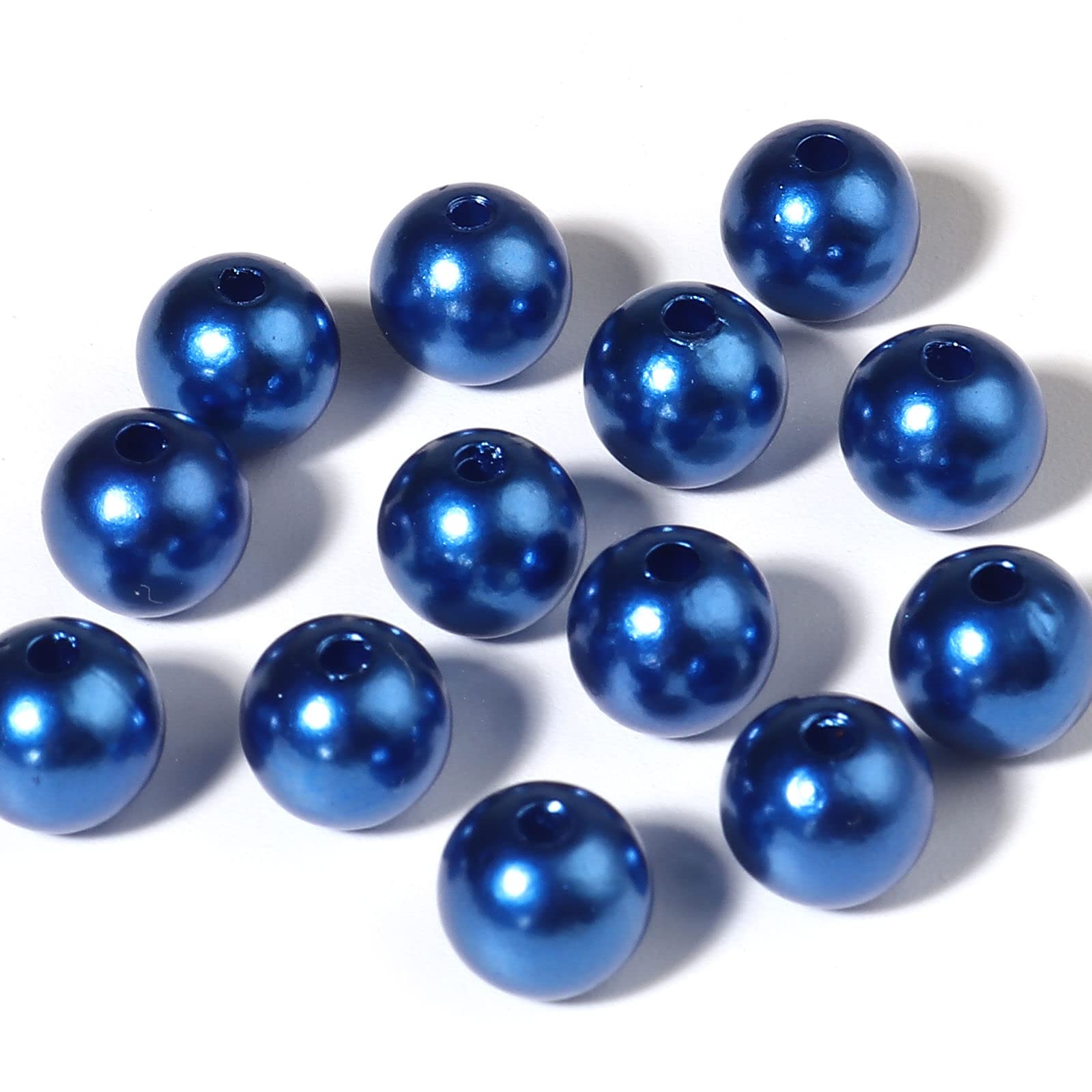 

Plenty of 500 Pearl Acrylic Beads Dark Blue 8mm Round Balls Handmade Craft Supplies Jewelry Accessories Parts h3461s269 Approx. Hole Approx. 1.8mm