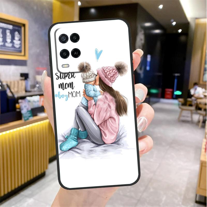 SUPER MOM MOTHER MAMA CUTE BABY Case For Oppo A98 A18 A38 A58 A78 A60 A80 A40 A96 A76 A16 A94 A74 A54 A15 A17 A57 A77 A5 Pro