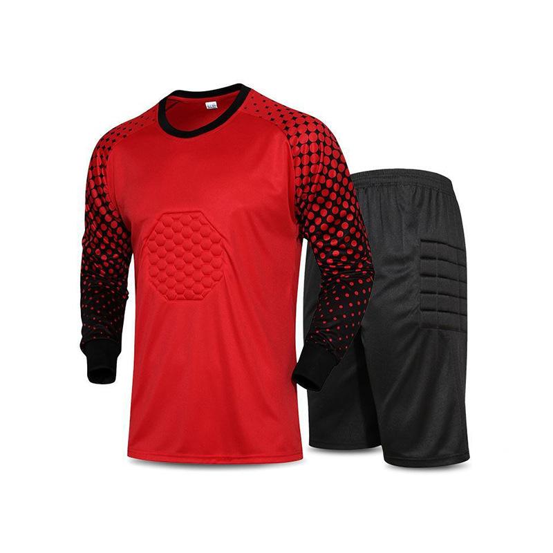 Football Jersey Goalkeeper Goalkeeper Jersey Set Adult Children Long-sleeved Gantry Game Training Jersey Wholesale Foreign Trade