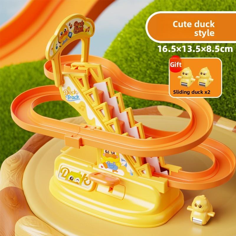 Kleine Gelbe Ente Kinder Treppensteiger Spielzeug mit Rutsche Zur Entwicklung der Feinmotorik