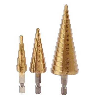 Pagoden-Bohrlochöffner, schnelles Bohren, dreieckiger Griff, 4?32 mm 4?20 mm 4?12mm Stufenbohrer für