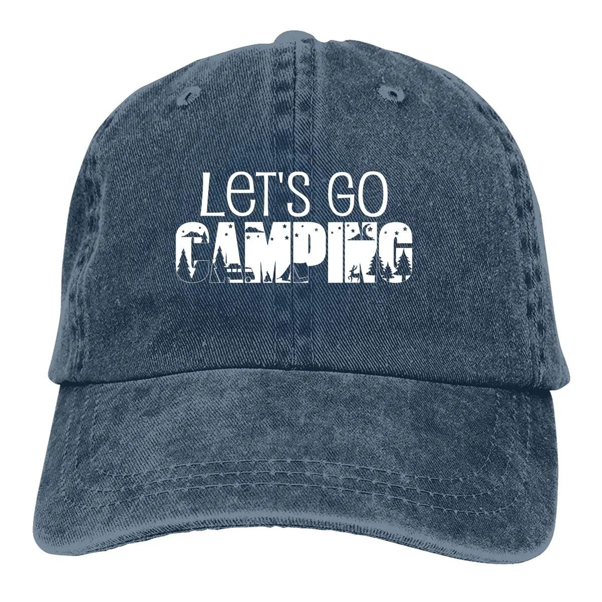 

Стираная мужская бейсболка Let s Go Camping Trucker Snapback Кепки Dad Hat Camper Кепки для гольфа Adjustable