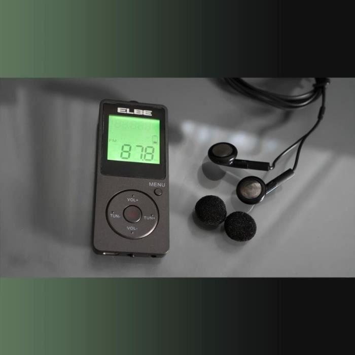 Radio portable - ELBE - RF95 - AM/FM - Numérique - Gris foncé