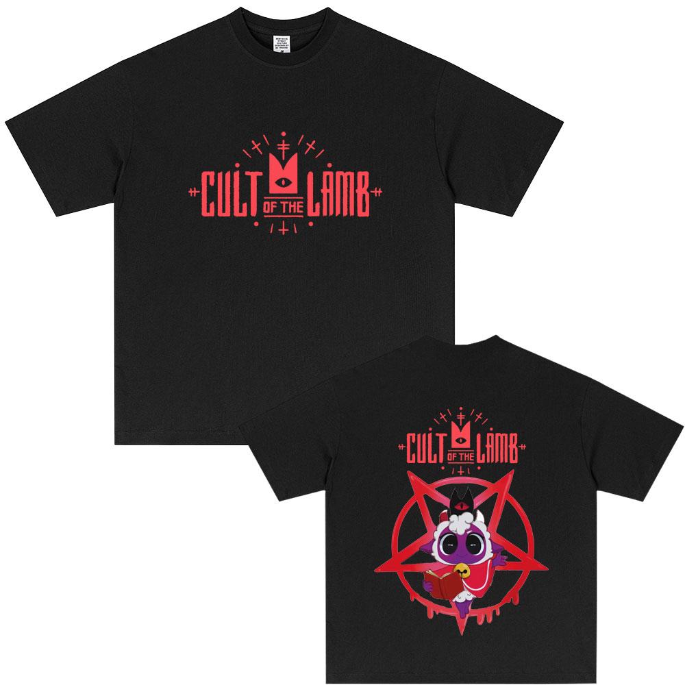 Hot Sale Game Cult of The Lamb Funny Graphic Tshirt Unisex Women Casual Soft Cotton T Shirts Unisexs Vintage Oversized Streetwear