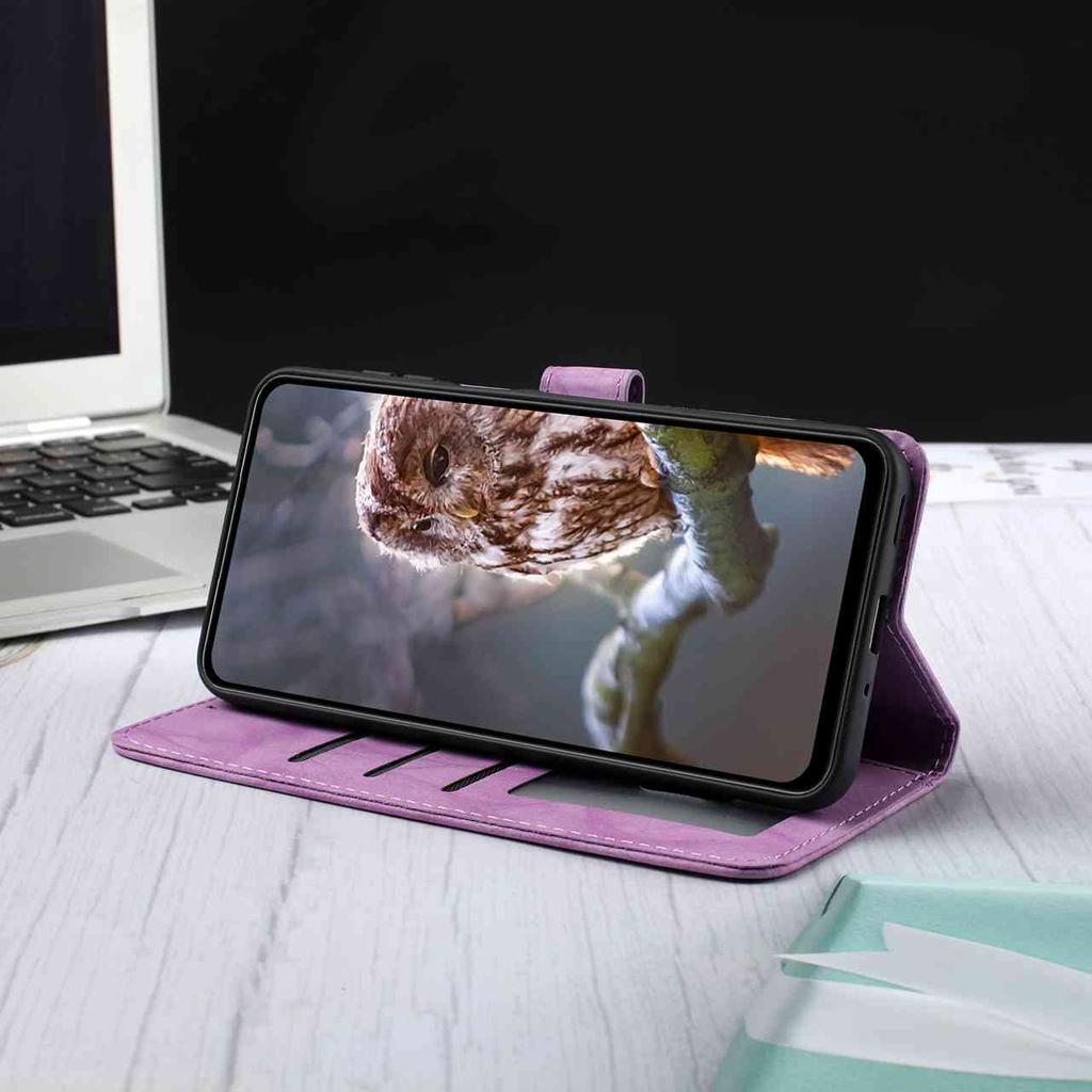 8-Color Owl Embossed Pattern Wallet Case for Samsung Galaxy A12 A15 A26 S20-S25...,Flip Card Design