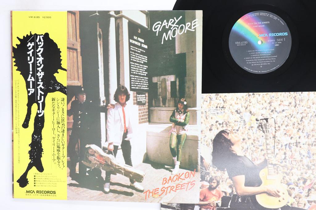 LP Record GARY MOORE Back On The Streets VIM6185 MCA 1978 Japan Obi Rock Used