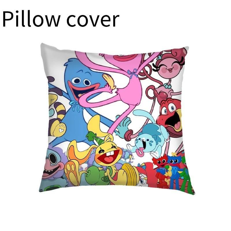 Cartoon Stern Benutzerdefiniertes Logo Zuhause Sofa Quadratischer Kissenbezug 35x35 Geometrisch Abstrakt Rot