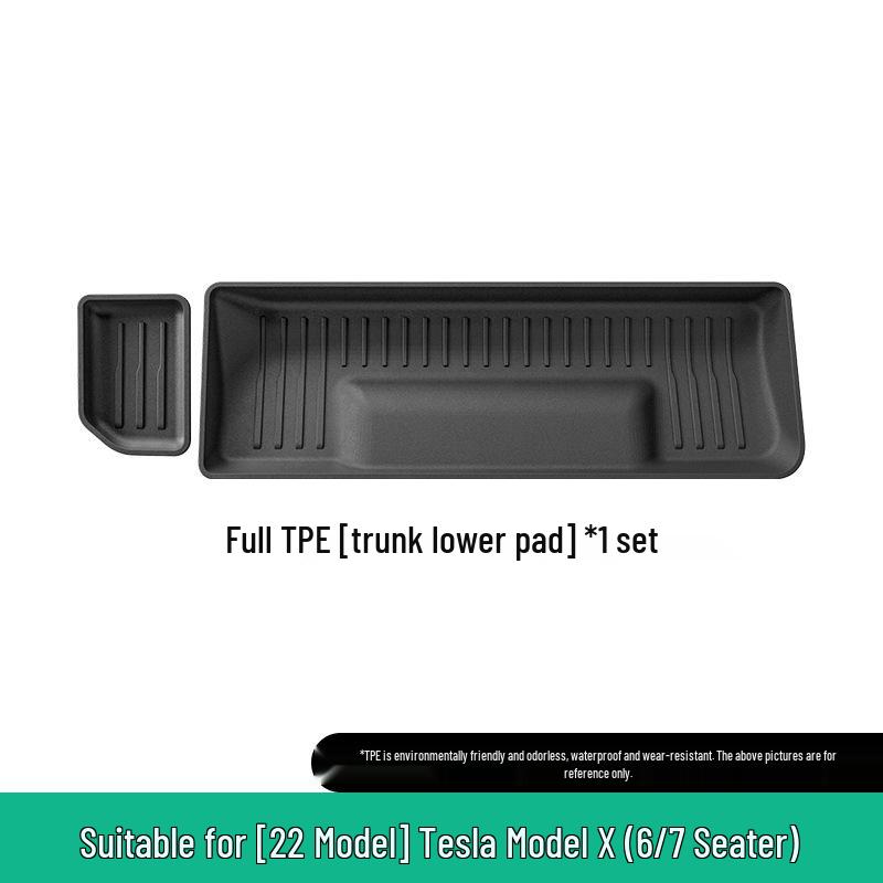 2022 Tesla Model X TPE Car Mats: Full Environmental Protection for Trunk and Backrest