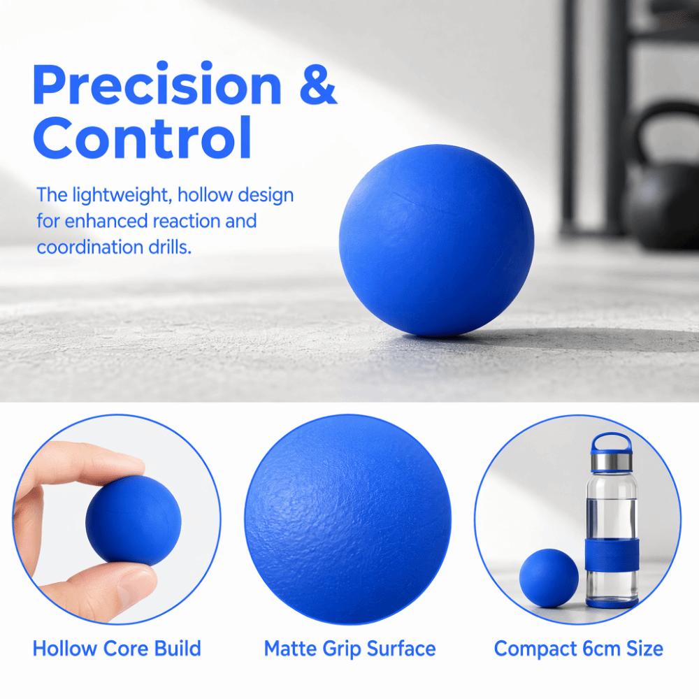 5PCS Rubber Hand Exercise Balls High Elasticity Rubber Balls Durable Stress Ball Reflex Drills