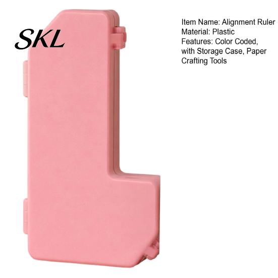 Easy Layering Alignment Guide 7Pcs/Set Paper Crafting Guides, Color Coded Tools with Storage Case, Card Making Tool And Matting Spacers Size Tabs for
