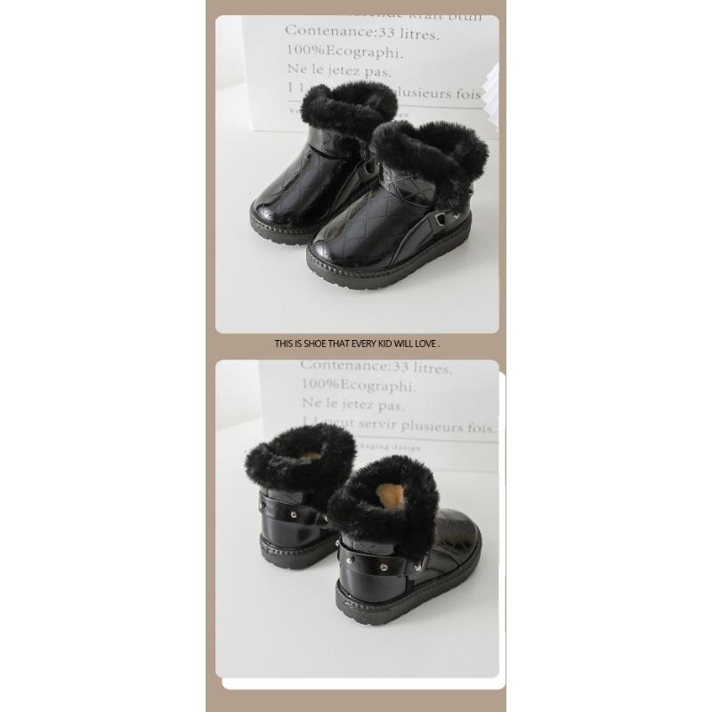 Маленькие детские зимние сапоги из меха для детей среднего возраста — фото 11