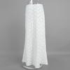 White Jacquard Low Waist And Ankle Skirt Versatile Lace Skirt
