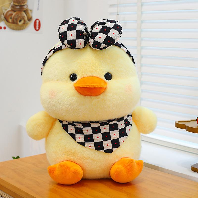 Kawaii Velká Žlutá Kachna Mini Plyšové Panenky Hračka Roztomilá Měkká Kreslená Plyšová Zvířátka Hračky Narozeninové Dárky pro Děti Děti Holčička