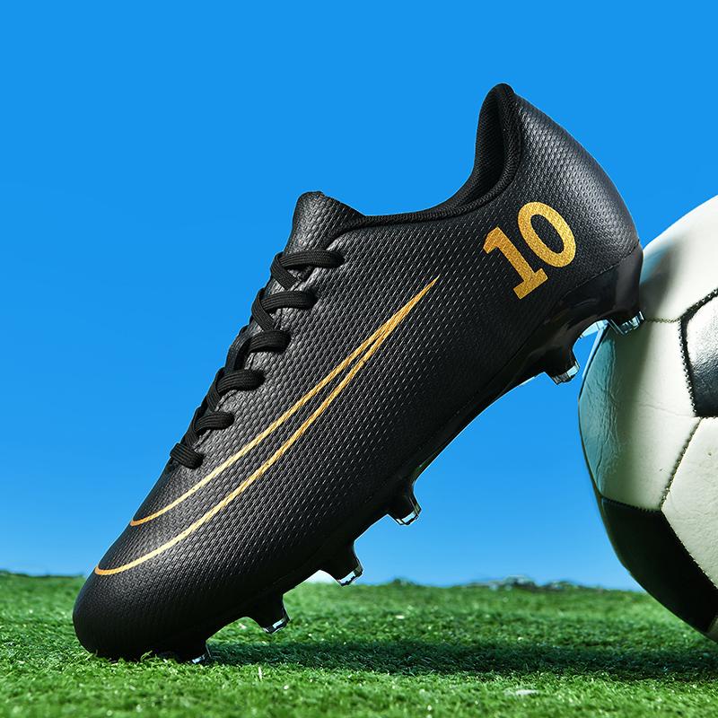 Men Soccer Shoes Professional Field Football Boots FG/TF Grass Training Futsal Soccer Sneakers Anti-Slip Ankle Cleats Shoes31-46