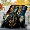 1pc Hogwarts Slytherin Ravenclaw Outdoor Flannel Throw Blanket All Season Soft Warmth,Home Decor 1031089