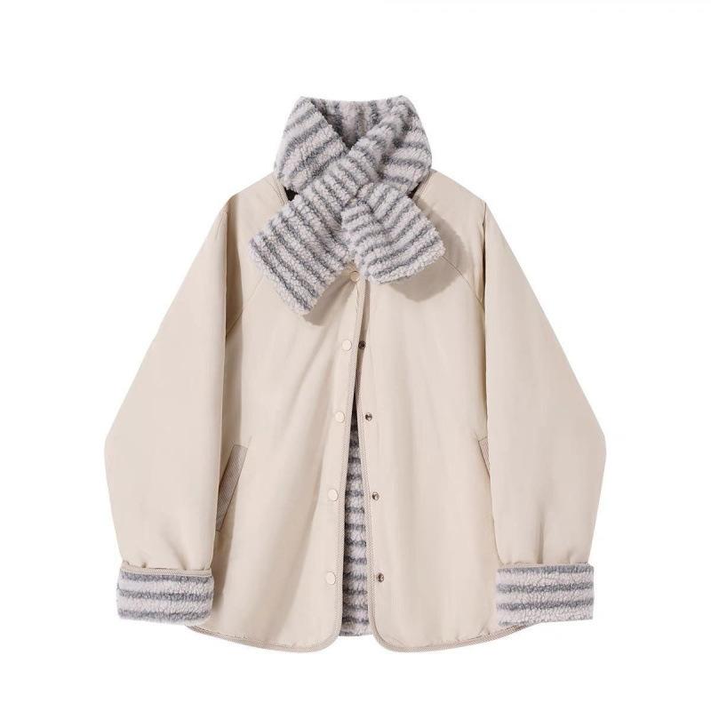 

Women s New Cotton Clothes Winter Korean Version Casual Versatile Warm Thick Coat Women L