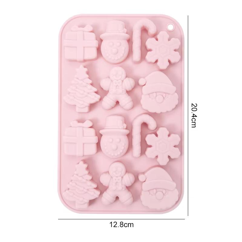 FAIS DU Christmas Chocolate Candy Pudding Jelly Mold DIY Silicone Baking Pan Epoxy Cake Mold Wax bottle sugar Mold