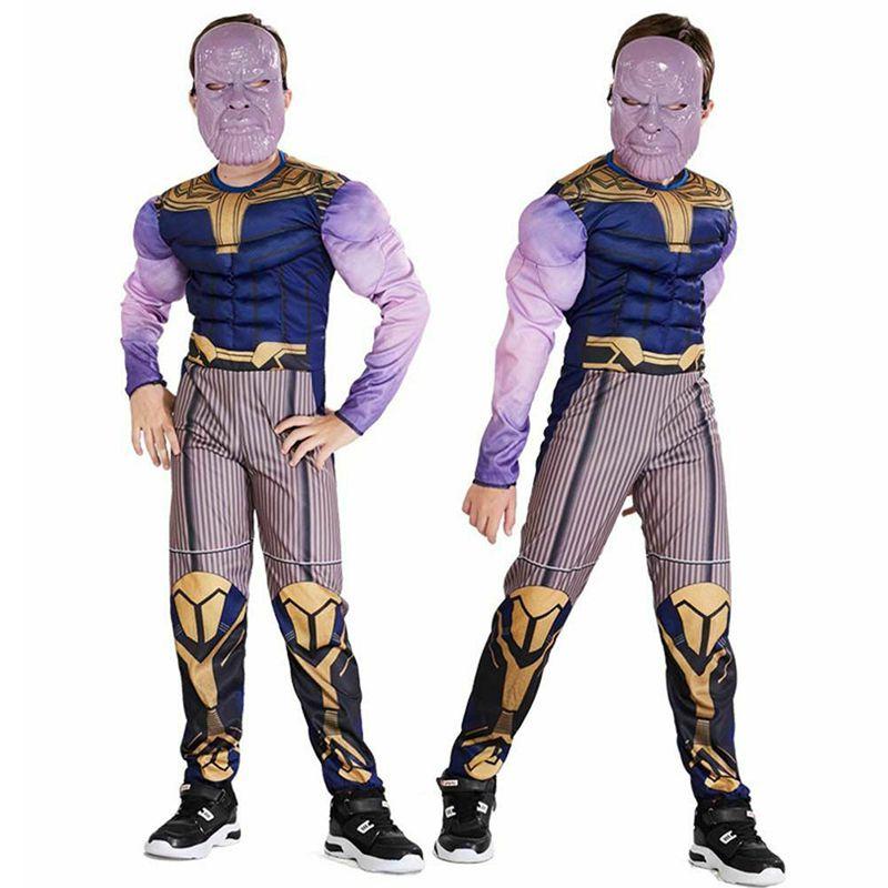 Avengers 4 Endgame Thanos Tuta Costume da Ragazzo Con Squisita Fattura e Vestibilità Confortevole