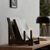 Large Capacity Vinyl Record Holder Brown CD Display Stand Portable Book Storage Rack  Bedroom