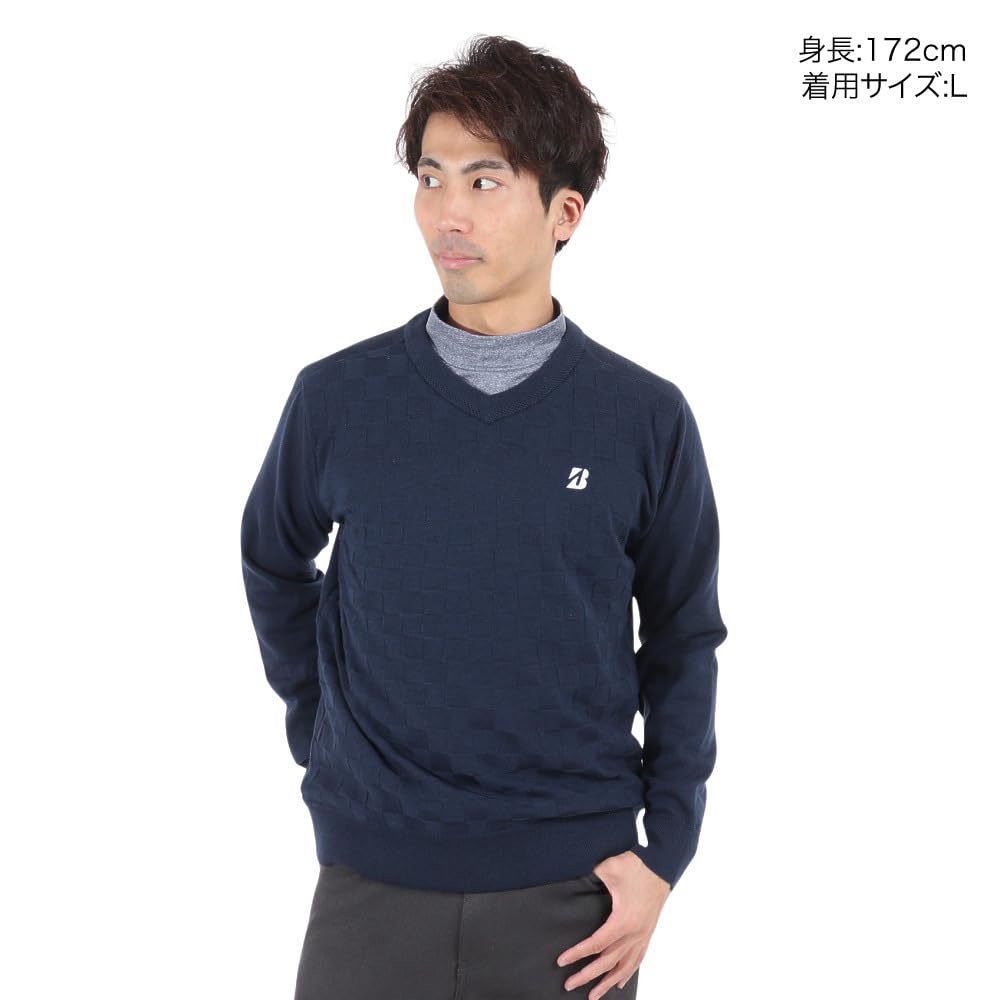 Bridgestone Golf Men's Windproof Sweater ZGM02B (ZGM02BNAM NA)