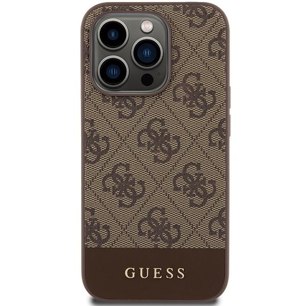 Guess Guhcp15Xg4Glbr Iphone 15 Pro Max 6.7 Brązowy/Brown Hardcase 4G Stripe Collection