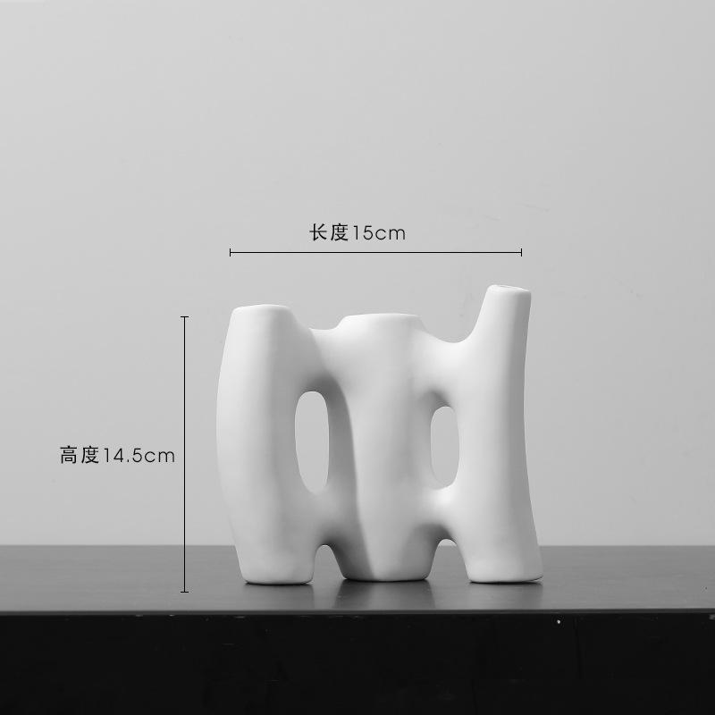 

Modern Minimalist Abstract Ceramic Vase for Living Room Table TV Cabinet Dry Flower Decor